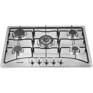 Cooktop a Gás Suggar 5 Bocas de Mesa Aço Inox FG5135IX Cooktop a Gás Suggar 5 Bocas de Mesa Aço Inox FG5135IX