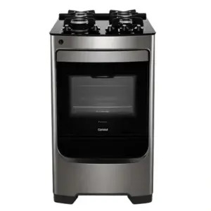 Fogão de Piso 4 Bocas Consul Acendimento Automático Cor Inox Bivolt CFO4V Fogão de Piso 4 Bocas Consul Acendimento Automático Cor Inox Bivolt CFO4V