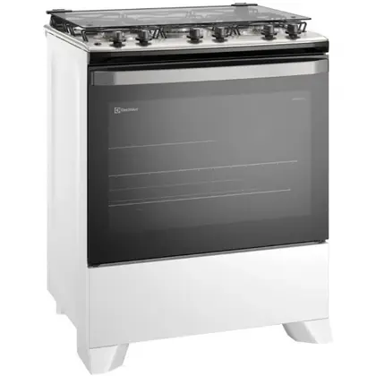 Fogão de Piso 5 Bocas Electrolux Efficient Automático com Mesa de Inox e Tripla Chama
