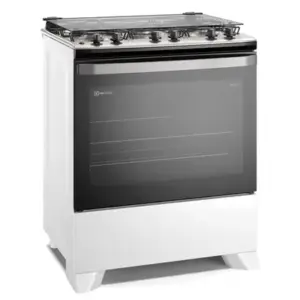 Fogão de Piso 5 Bocas Electrolux com Tripla Chama e Acendimento Automático Branco FE5IB