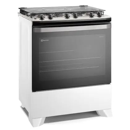Fogão de Piso 5 Bocas Electrolux com Tripla Chama e Acendimento Automático Branco FE5IB