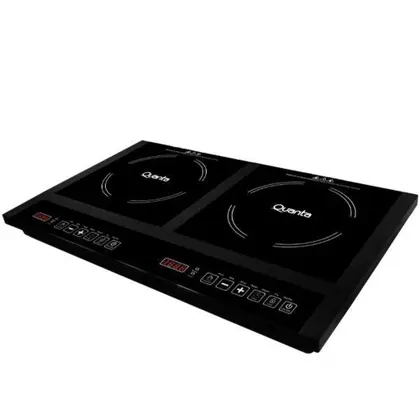Cooktop de Indução Quanta Portátil 2 Bocas 2700W 220V Preto QTFGI270