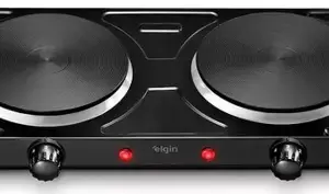Fogão Cooktop Elétrico Elgin 2 Bocas 2000W Preto 220V Fogão Cooktop Elétrico Elgin 2 Bocas 2000W Preto 220V