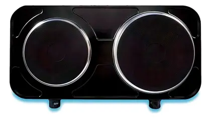 Fogão Elétrico de Mesa Agratto 2 Bocas 2500W Preto 110V FMP-01