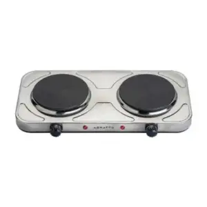 Fogão Elétrico de Mesa Agratto 2 Bocas Inox 220V FM-02 Fogão Elétrico de Mesa Agratto 2 Bocas Inox 220V FM-02
