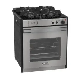 Fogão de Embutir 4 Bocas Venax Gaudí Platinum Vitreo Cor Inox Gás GLP 127V