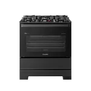 Fogão de Piso 5 Bocas Esmaltec Ideal Master Glass com Mesa de Vidro e Forno 84 Litros Preto Bivolt T5VFP Fogão de Piso 5 Bocas Esmaltec Ideal Master Glass com Mesa de Vidro e Forno 84 Litros Preto Bivolt T5VFP