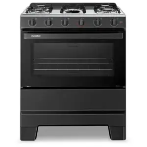 Fogão de Piso 5 Bocas Esmaltec Ideal Pop Manual com Mesa de Aço Inox Fogão de Piso 5 Bocas Esmaltec Ideal Pop Manual com Mesa de Aço Inox