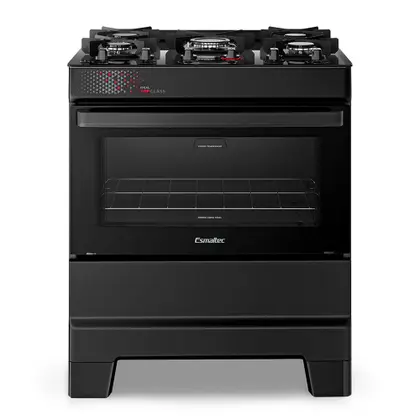 Fogão de Piso 5 Bocas Esmaltec Ideal Top Glass