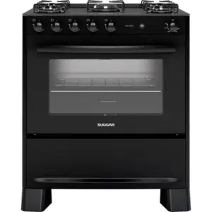 Fogão de Piso 5 Bocas Suggar Neo Cook com Mesa de Vidro FGV510 Fogão de Piso 5 Bocas Suggar Neo Cook com Mesa de Vidro FGV510