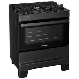 Fogão de Piso 5 Bocas Esmaltec Ideal Top Automático com Mesa de Vidro Bivolt Fogão de Piso 5 Bocas Esmaltec Ideal Top Automático com Mesa de Vidro Bivolt