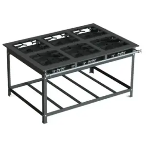 Fogão Industrial 6 Bocas JL Colombo 30×30 P7 Baixa Pressão 3 Queimadores Simples e 3 Duplos Fogão Industrial 6 Bocas JL Colombo 30×30 P7 Baixa Pressão 3 Queimadores Simples e 3 Duplos