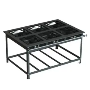 Fogão Industrial 6 Bocas JL Colombo 40×40 P10 Alta Pressão Fogão Industrial 6 Bocas JL Colombo 40×40 P10 Alta Pressão