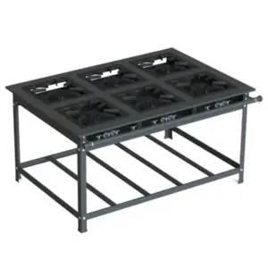 Fogão Industrial 6 Bocas JL Colombo 40×40 P10 Baixa Pressão 3 Queimadores Simples e 3 Duplos Fogão Industrial 6 Bocas JL Colombo 40×40 P10 Baixa Pressão 3 Queimadores Simples e 3 Duplos