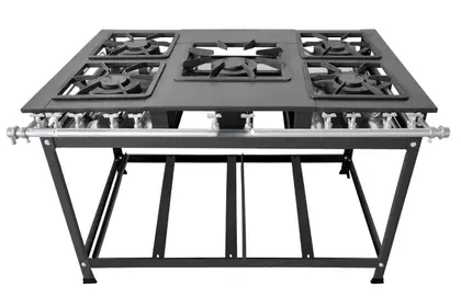 Fogão Industrial 5 Bocas Leona Duplas 30×40 P7