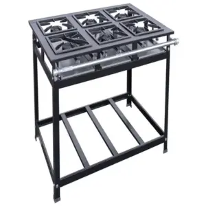 Fogão Industrial 6 Bocas Cristalaço Standard 30×30 P7 Alta Pressão Fogão Industrial 6 Bocas Cristalaço Standard 30×30 P7 Alta Pressão