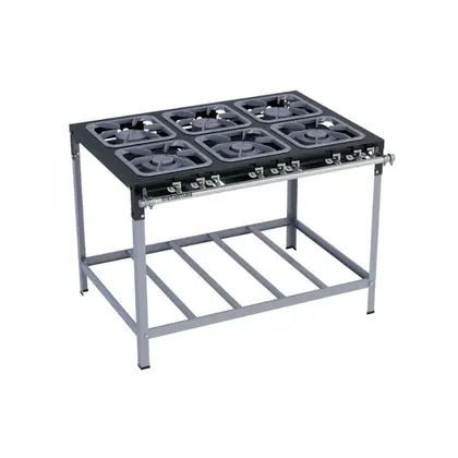 Fogão Industrial 6 Bocas Metalmaq 30×30 S2000