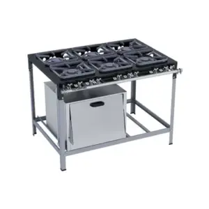 Fogão Industrial 6 Bocas Metalmaq 30×30 com Forno S2020 Fogão Industrial 6 Bocas Metalmaq 30×30 com Forno S2020