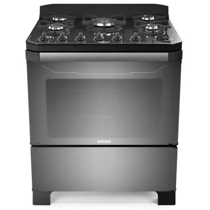 Fogão de Piso 5 Bocas Itatiaia Itamaster Reflecta com Timer Digital