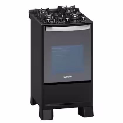 Fogão de Piso 4 Bocas Suggar Master Grill Cor Preto
