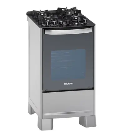 Fogão de Piso 4 Bocas Suggar Master Grill Prix 127V FGVMTG411PRIX