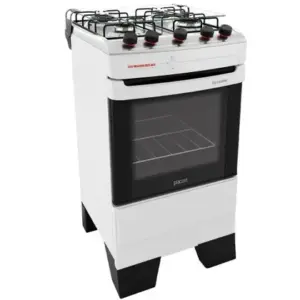 Fogão de Piso 4 Bocas Mueller Piacere Cor Branco Bivolt Fogão de Piso 4 Bocas Mueller Piacere Cor Branco Bivolt