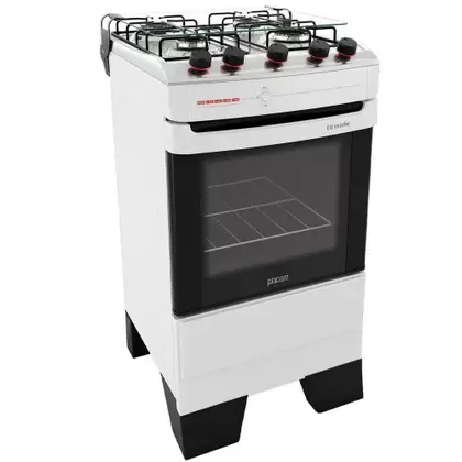 Fogão de Piso 4 Bocas Mueller Piacere Cor Branco Bivolt