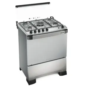 Fogão de Piso 5 Bocas Mueller Decorato Vetro G3 com Mesa de Vidro Inox Fogão de Piso 5 Bocas Mueller Decorato Vetro G3 com Mesa de Vidro Inox