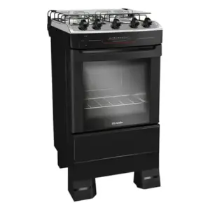 Fogão de Piso 4 Bocas Mueller Acendimento Automático Mesa de Inox Forno Total Clean MFI4BF Fogão de Piso 4 Bocas Mueller Acendimento Automático Mesa de Inox Forno Total Clean MFI4BF