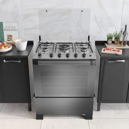 Fogão de Piso 5 Bocas Itatiaia New Dream Reflecta