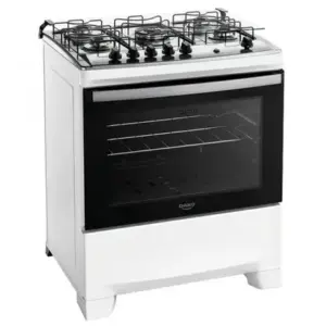 Fogão de Piso 5 Bocas Dako Supreme Automático com Mesa de Inox Bivolt