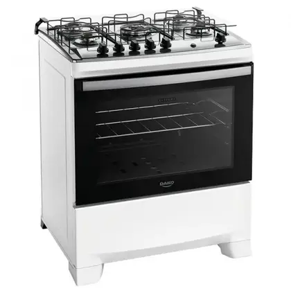 Fogão de Piso 5 Bocas Dako Supreme Automático com Mesa de Inox Bivolt