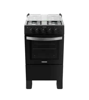 Fogão de Piso 4 Bocas Itatiaia Waves New Cor Preto
