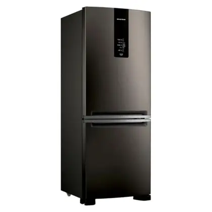 Geladeira Frost Free Inverse Brastemp 447L Black Inox BRE57FEBNA