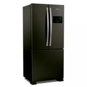 Geladeira Frost Free French Door Brastemp 554L Eclipse Collection Inverter Black Inox BRO85AE