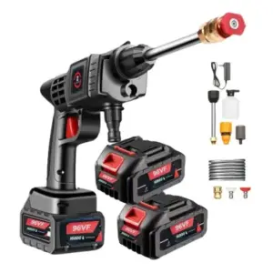 Lavadora de Alta Pressão Portátil Importado 1000W 96V Bivolt com 2 Baterias