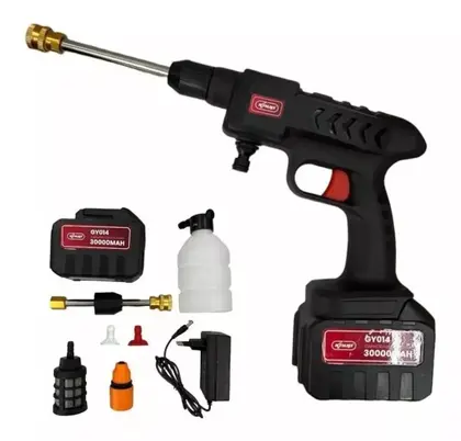 Lavadora de Alta Pressão Portátil Turbo GYY014 21V 30.000Ah Recarregável 3 Bicos