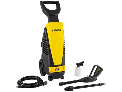 Lavadora de Alta Pressão Lavor Jaguar Turbo 1900 Libras com Reservatório de Espuma Mangueira 5m