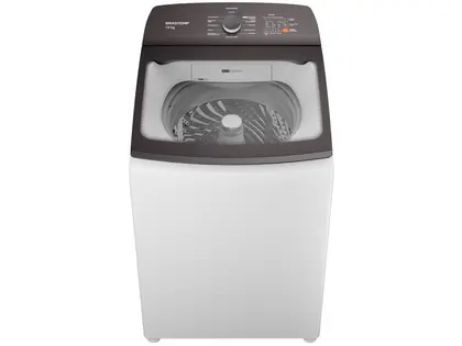 Lavadora de Roupas Automática Brastemp 13kg com 12 Programas Cesto Inox Branca BWK13AB