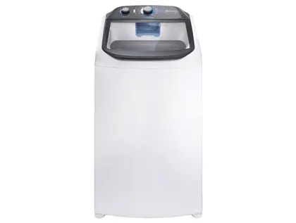 Lavadora de Roupas Automática Electrolux Efficient 13kg com 10 Programas Cesto Inox Branca LDA13