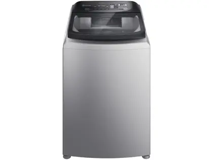 Lavadora de Roupas Automática Electrolux Perfect Care 17kg com Água Quente Cesto Inox Prata LEH17