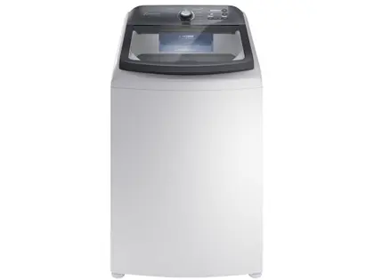 Lavadora de Roupas Automática Electrolux Efficient 18kg com 11 Programas Cesto Inox Branca LEE18