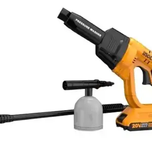 Lavadora de Alta Pressão Portátil Ingco a Bateria 20V com Acessórios