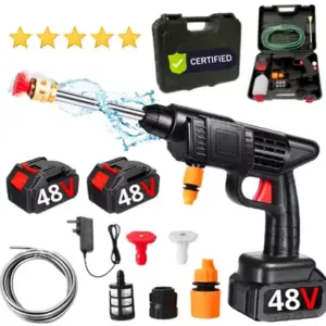Lavadora de Alta Pressão Portátil Norotech 48V com Kit 2 Baterias e Maleta