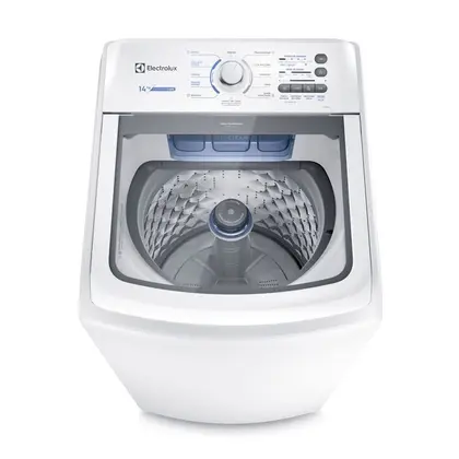 Lavadora de Roupas Automática Electrolux Essential Care 14kg com Cesto Inox e Jet&Clean Branca LED14