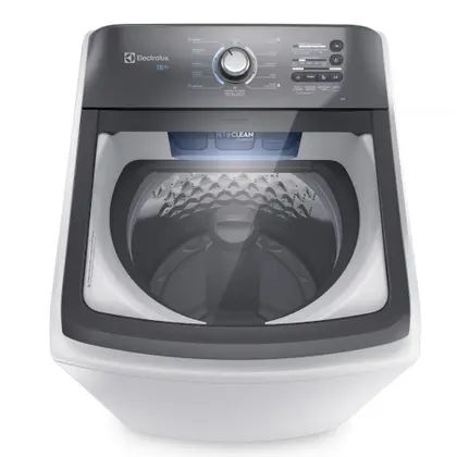 Lavadora de Roupas Automática Electrolux Efficient 18kg com Cesto Inox e Jet&Clean Branca LEE18