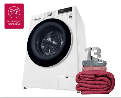 Lavadora de Roupas Front Load LG Smart VC4 13kg com Inteligência Artificial AIDD Branca 127V FV5013WC4