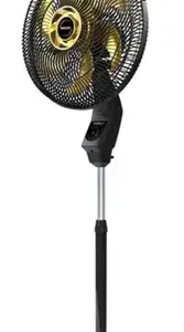 Ventilador de Coluna Mallory Chronos 6 Pás Preto e Dourado 220V Ventilador de Coluna Mallory Chronos 6 Pás Preto e Dourado 220V