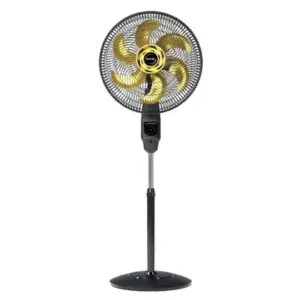 Ventilador de Coluna Mallory Chronos TS+ 40cm 6 Pás Preto e Dourado 126W Ventilador de Coluna Mallory Chronos TS+ 40cm 6 Pás Preto e Dourado 126W