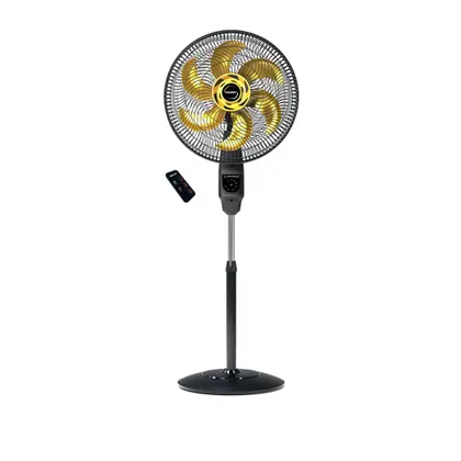 Ventilador de Coluna Mallory Chronos com Controle Remoto 40cm Preto e Dourado 127V